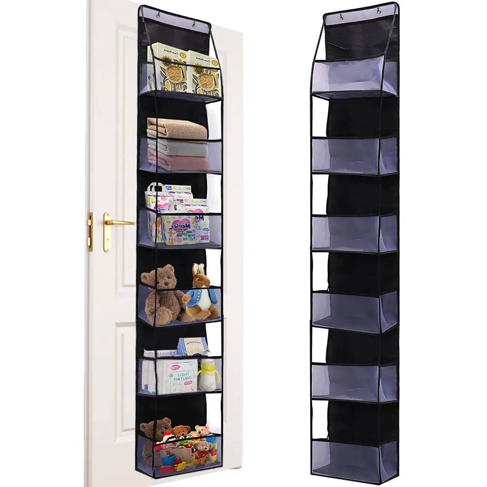 Over The Door Hanging Closet Organizer – Multi-Tier Foldable Storage Shelves