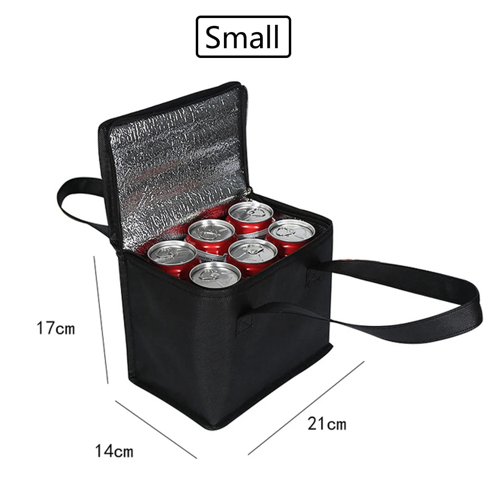 Insulated Food & Drink Cooler Bag - Reusable Thermal Storage for Outdoors & Travel