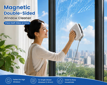 Magnetic Double-Sided Window Cleaner