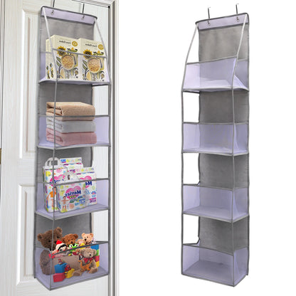 Over The Door Hanging Closet Organizer – Multi-Tier Foldable Storage Shelves
