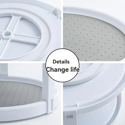 2-Tier Rotating Spice Rack Organizer – 360 Degree Lazy Susan Turntable for Kitchen & Cabinet