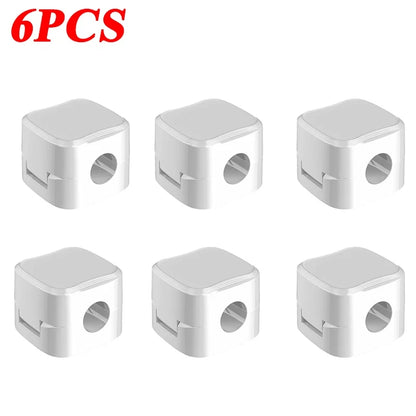 6-Pcs Cable Protector Set – Anti-Break Silicone Charger Cord Saver for iPhone & Android