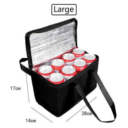 Insulated Food & Drink Cooler Bag - Reusable Thermal Storage for Outdoors & Travel