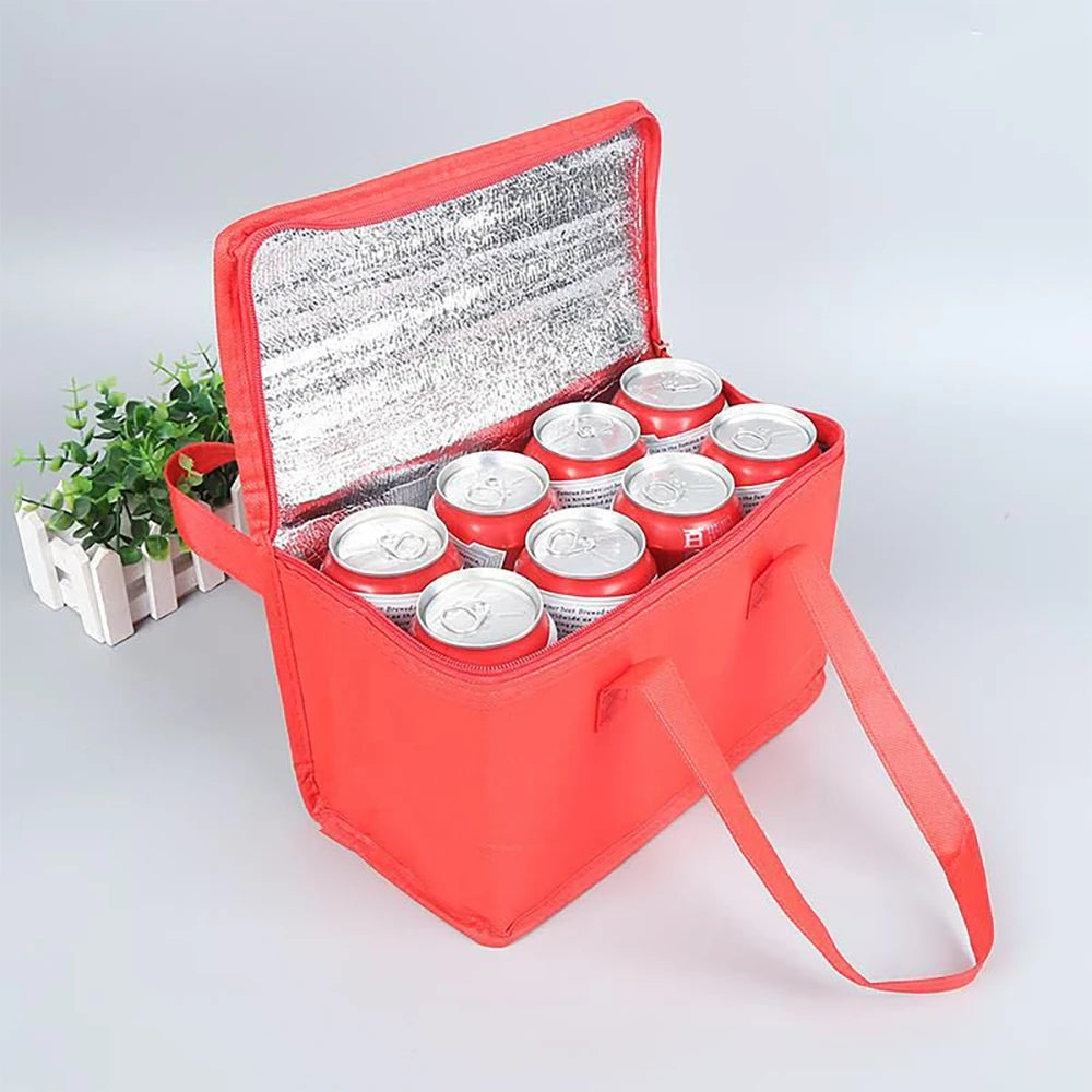 Insulated Food & Drink Cooler Bag - Reusable Thermal Storage for Outdoors & Travel