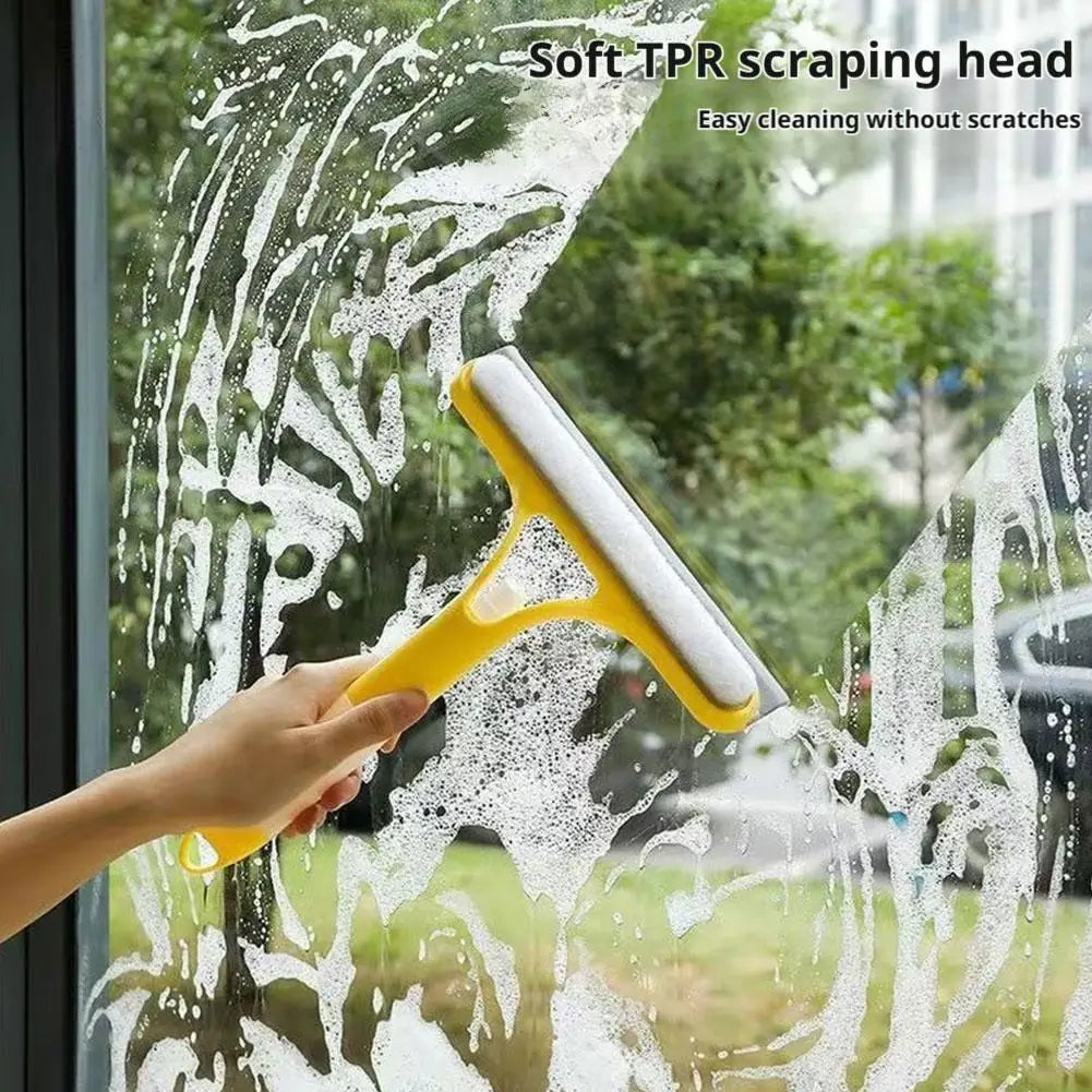 3-in-1 Multifunction Window Cleaner Squeegee with Spray Bottle