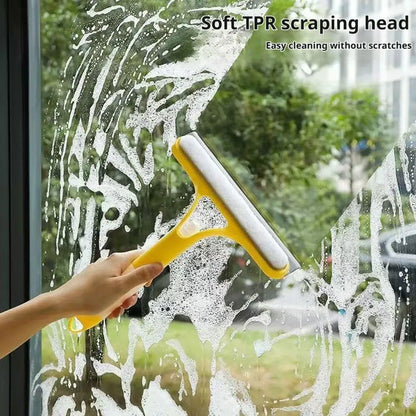 3-in-1 Multifunction Window Cleaner Squeegee with Spray Bottle