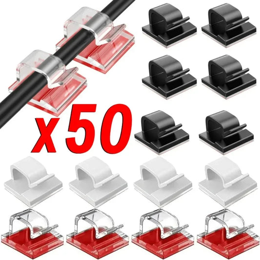Self-Adhesive Cable Clips Organizer Wire Management Holder