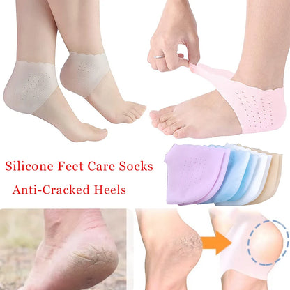 Moisturizing Gel Heel Socks for Cracked Heels