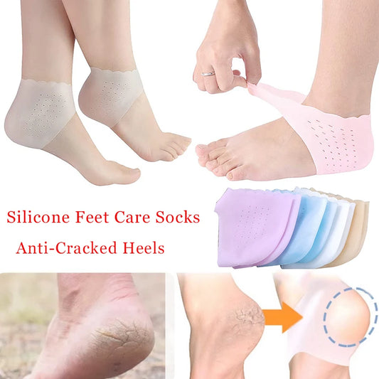 Moisturizing Gel Heel Socks for Cracked Heels