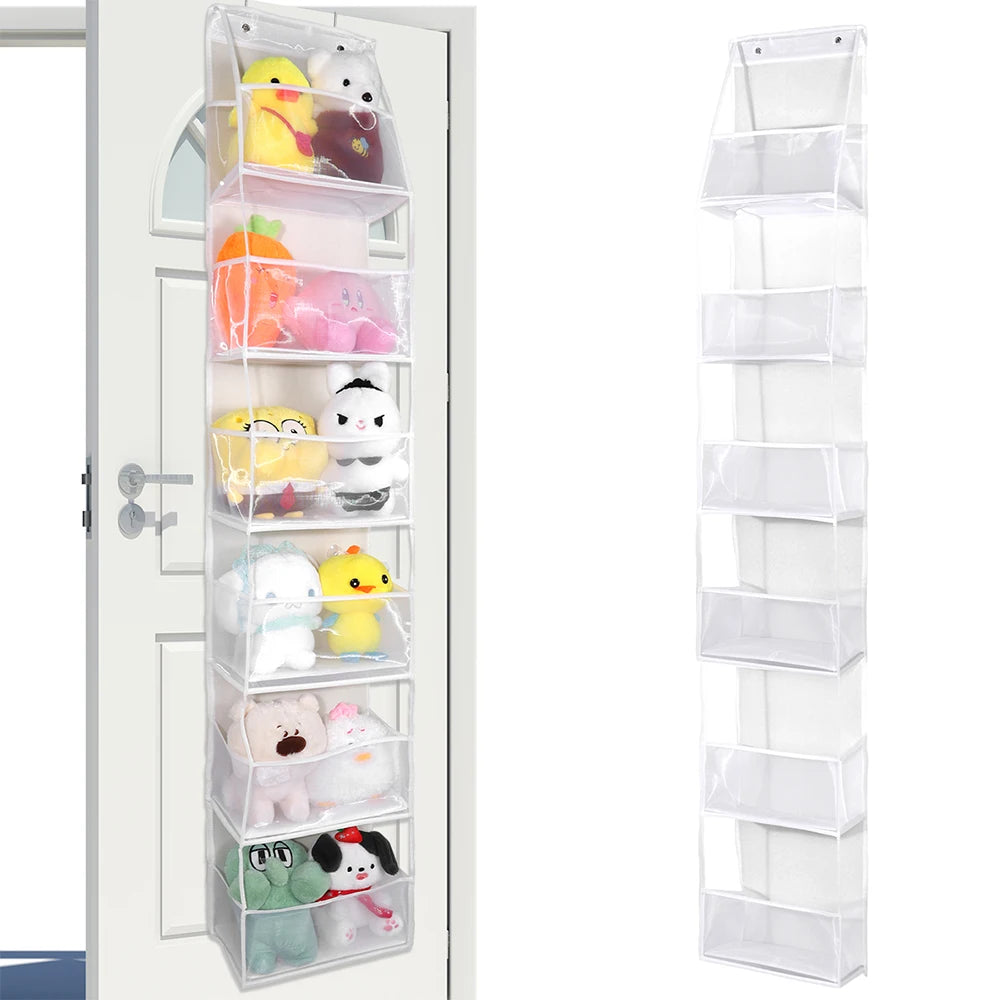 Over The Door Hanging Closet Organizer – Multi-Tier Foldable Storage Shelves
