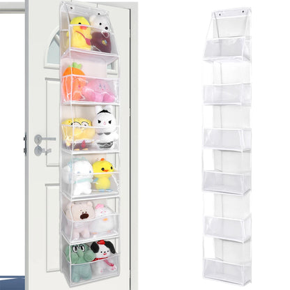 Over The Door Hanging Closet Organizer – Multi-Tier Foldable Storage Shelves