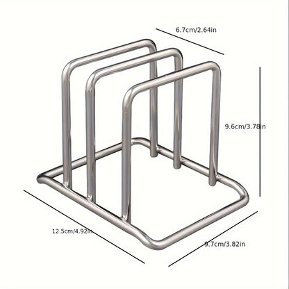 Space-Saving Cutting Board Holder – Under Cabinet & Countertop Organizer Rack