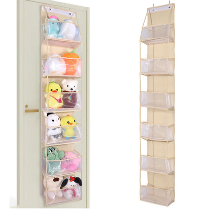 Over The Door Hanging Closet Organizer – Multi-Tier Foldable Storage Shelves