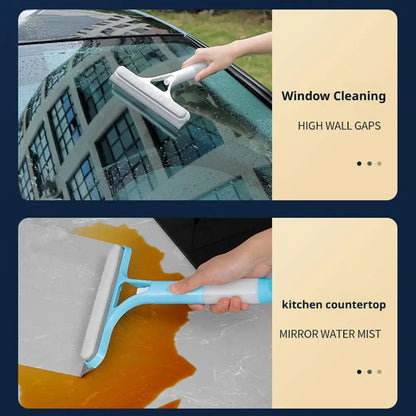 3-in-1 Multifunction Window Cleaner Squeegee with Spray Bottle