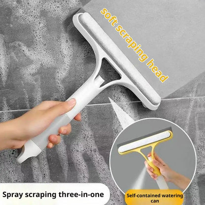3-in-1 Multifunction Window Cleaner Squeegee with Spray Bottle
