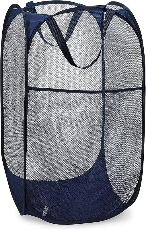 Double Pack: Foldable Mesh Laundry Hamper - Breathable & Spacesaving