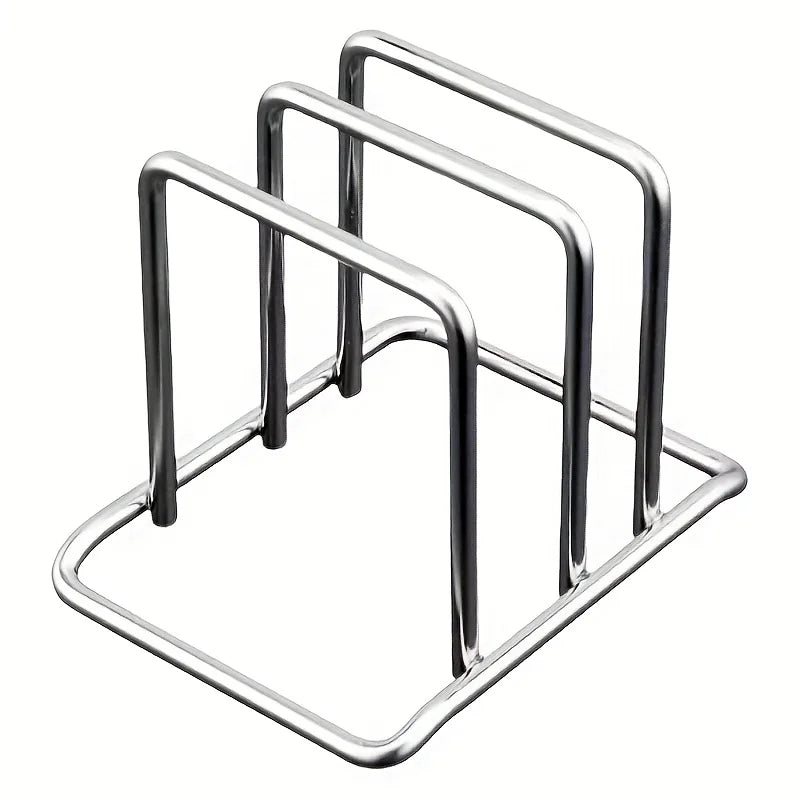 Space-Saving Cutting Board Holder – Under Cabinet & Countertop Organizer Rack