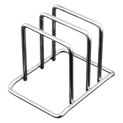 Space-Saving Cutting Board Holder – Under Cabinet & Countertop Organizer Rack