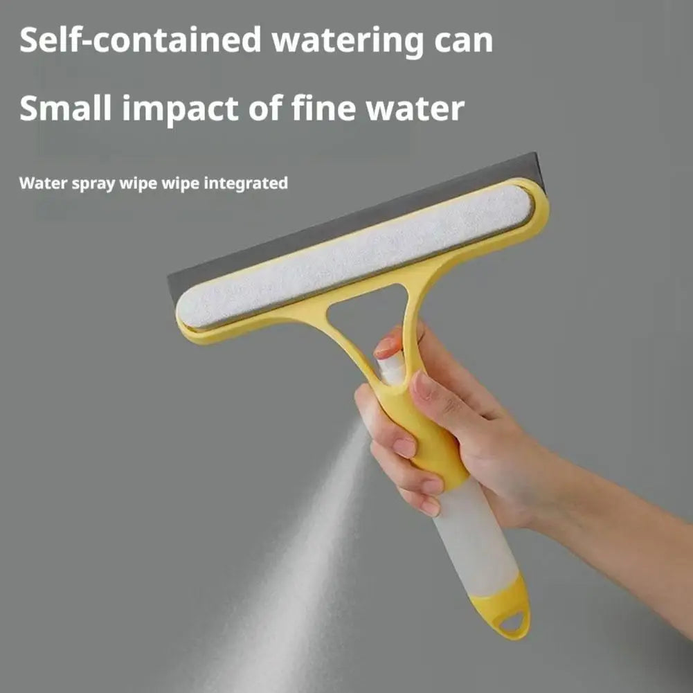 3-in-1 Multifunction Window Cleaner Squeegee with Spray Bottle
