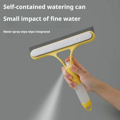 3-in-1 Multifunction Window Cleaner Squeegee with Spray Bottle