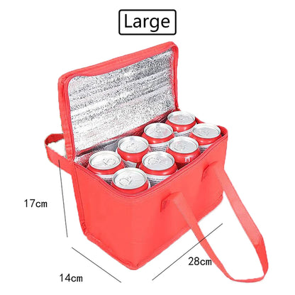 Insulated Food & Drink Cooler Bag - Reusable Thermal Storage for Outdoors & Travel