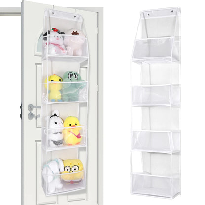 Over The Door Hanging Closet Organizer – Multi-Tier Foldable Storage Shelves