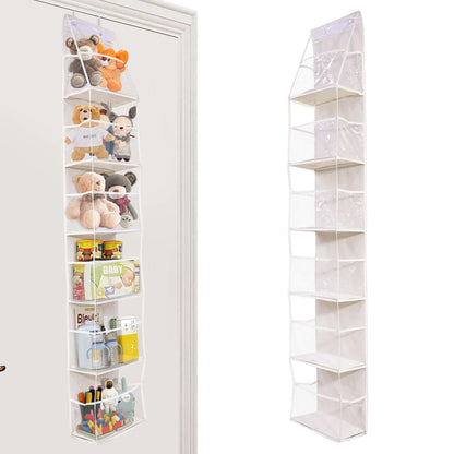 Over The Door Hanging Closet Organizer – Multi-Tier Foldable Storage Shelves