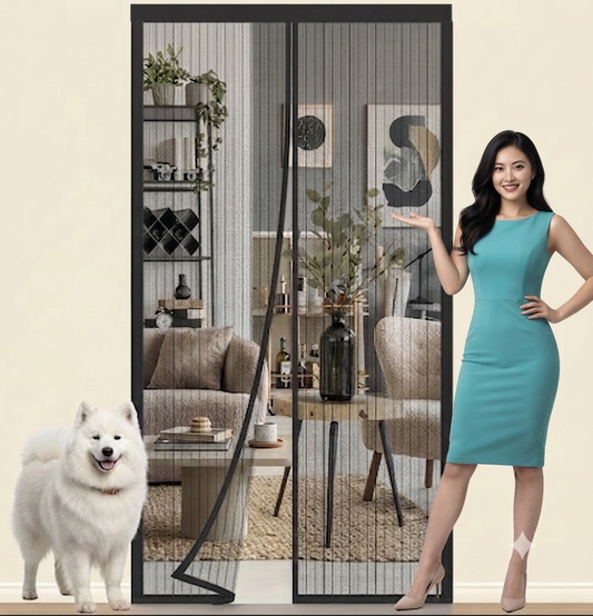 Self-Closing Anti-Insect Magnetic Door Curtain